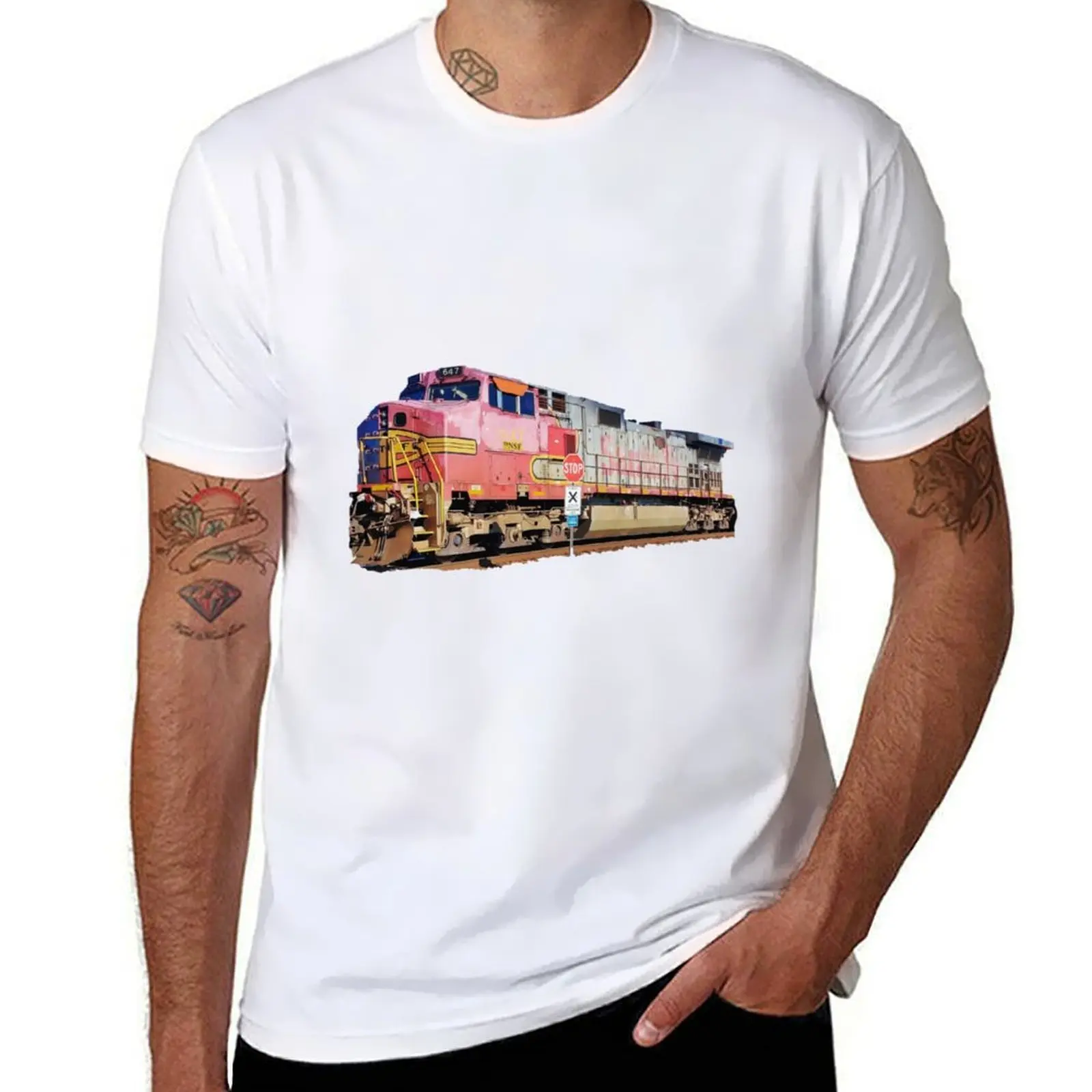 Santa Fe ATSF Warbonnet #647 BNSF T-Shirt man t shirts high quality luxury brand funny t shirts dark humor T-Shirt
Santa Fe ATSF Warbonnet #647 BNSF T-Shirt man t shirts high quality luxury brand funny t shirts dark humor T-Shirt