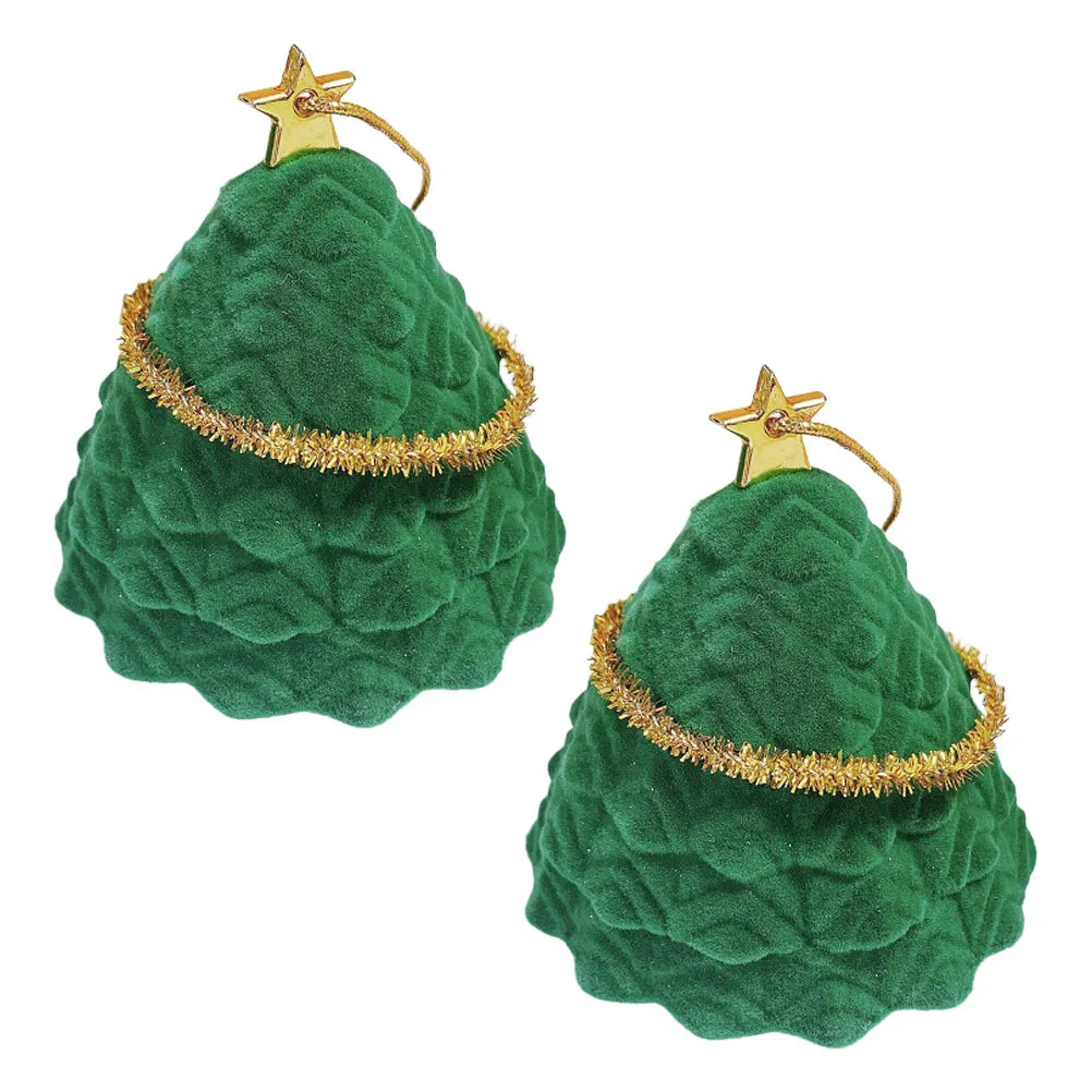 2Pcs Xmas Tree Shaped Ring Box Creative Jewelry Storage Containers Festive Gift Idea Jewelry Storage Boxes Rings Display Boxes
2Pcs Xmas Tree Shaped Ring Box Creative Jewelry Storage Containers Festive Gift Idea Jewelry Storage Boxes Rings Display Boxes