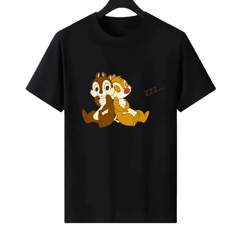 Disney Chip Dale Pattern Woman Fashion Funny Round Neck Parent-child Clothing Ladies Cheap Short Sleeves T-Shirt Men Sweatshirts
Disney Chip Dale Pattern Woman Fashion Funny Round Neck Parent-child Clothing Ladies Cheap Short Sleeves T-Shirt Men Sweatshirts
