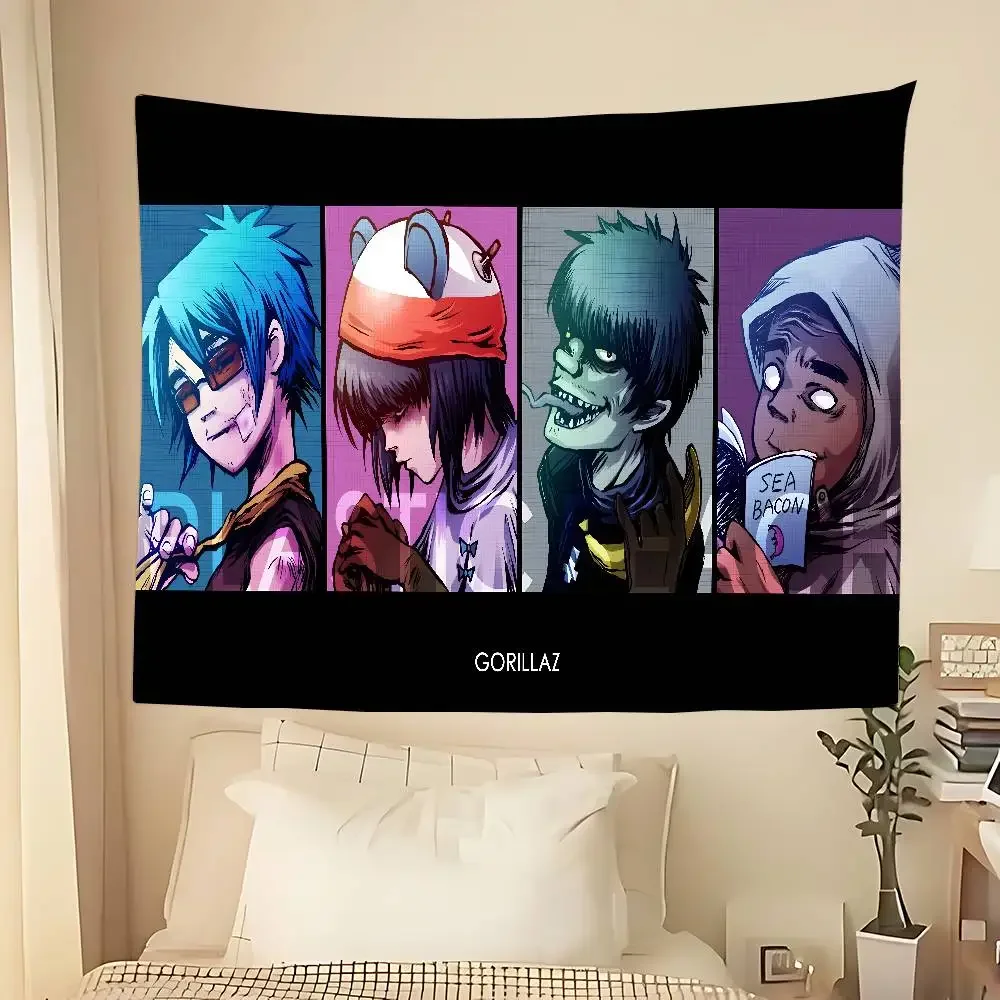 Anime G-Gorillaz Hip Hop Tapestry Wall Hanging Tapestry Art Deco Blanket Curtain Hanging At Home Bedroom Living Room Decor
Anime G-Gorillaz Hip Hop Tapestry Wall Hanging Tapestry Art Deco Blanket Curtain Hanging At Home Bedroom Living Room Decor