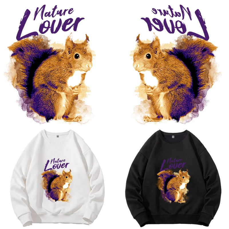 Cute little Squirrel Heat Transfer Women's T-shirt DIY Decoration Heat transfer clothing print Iron On clothing animal Patches
Cute little Squirrel Heat Transfer Women's T-shirt DIY Decoration Heat transfer clothing print Iron On clothing animal Patches