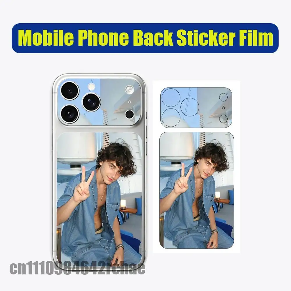 For iPhone 17 Pro Max Phone Back Sticker Film Decal Skin Wrap DIY Custom Actor T-Timothee C-Chalamet Stickers Full Cover
For iPhone 17 Pro Max Phone Back Sticker Film Decal Skin Wrap DIY Custom Actor T-Timothee C-Chalamet Stickers Full Cover