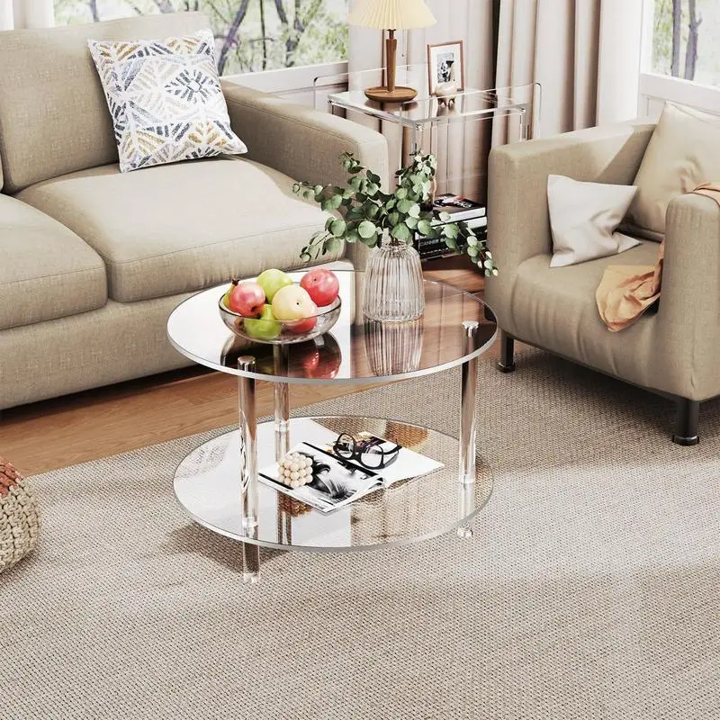 Modern Coffee Table Transparent Coffee Table Double Layers Home Aesthetic Decoration Acrylic Modern Furniture For Home Studio
Modern Coffee Table Transparent Coffee Table Double Layers Home Aesthetic Decoration Acrylic Modern Furniture For Home Studio