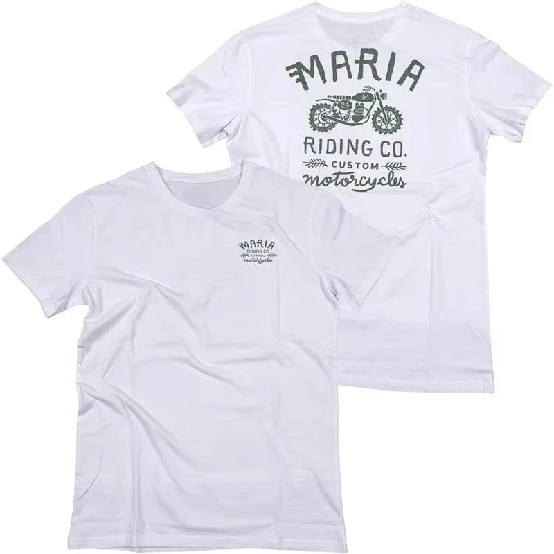 Maria Riding Company Motorcycle Summer Luxury Brand Cotton Men's and Women's T-shirt Motorcycle Short Sleeve O Neck Cotton Tee
Maria Riding Company Motorcycle Summer Luxury Brand Cotton Men's and Women's T-shirt Motorcycle Short Sleeve O Neck Cotton Tee
