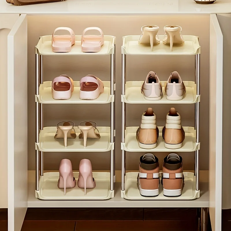 for Dorm, Apartment & Small Spaces 2pcs Foldable Multi-Tier Shoe Rack - Space-Saving Narrow Shelf, Freestanding Storage
for Dorm, Apartment & Small Spaces 2pcs Foldable Multi-Tier Shoe Rack - Space-Saving Narrow Shelf, Freestanding Storage