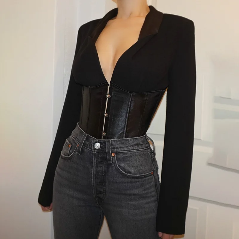 V-neck Fashion Party Shirt Women's Tops Corset Lace Hook Corset Elegant Office Shirt Slim Temperament 2023 New Fall Slim
V-neck Fashion Party Shirt Women's Tops Corset Lace Hook Corset Elegant Office Shirt Slim Temperament 2023 New Fall Slim