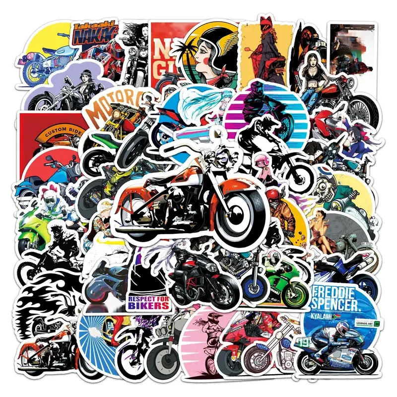 50PCs trend personalized locomotive DIY stickers pack cute laptop skin motorcycle skateboard waterproof phone case car sticker
50PCs trend personalized locomotive DIY stickers pack cute laptop skin motorcycle skateboard waterproof phone case car sticker