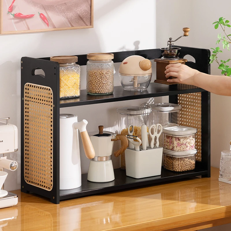 Kitchen Counter Rattan Storage Rack, Home Vanity Cosmetic Organizer, Spice and Dish Rack Nan Bamboo Storage Shelf
Kitchen Counter Rattan Storage Rack, Home Vanity Cosmetic Organizer, Spice and Dish Rack Nan Bamboo Storage Shelf