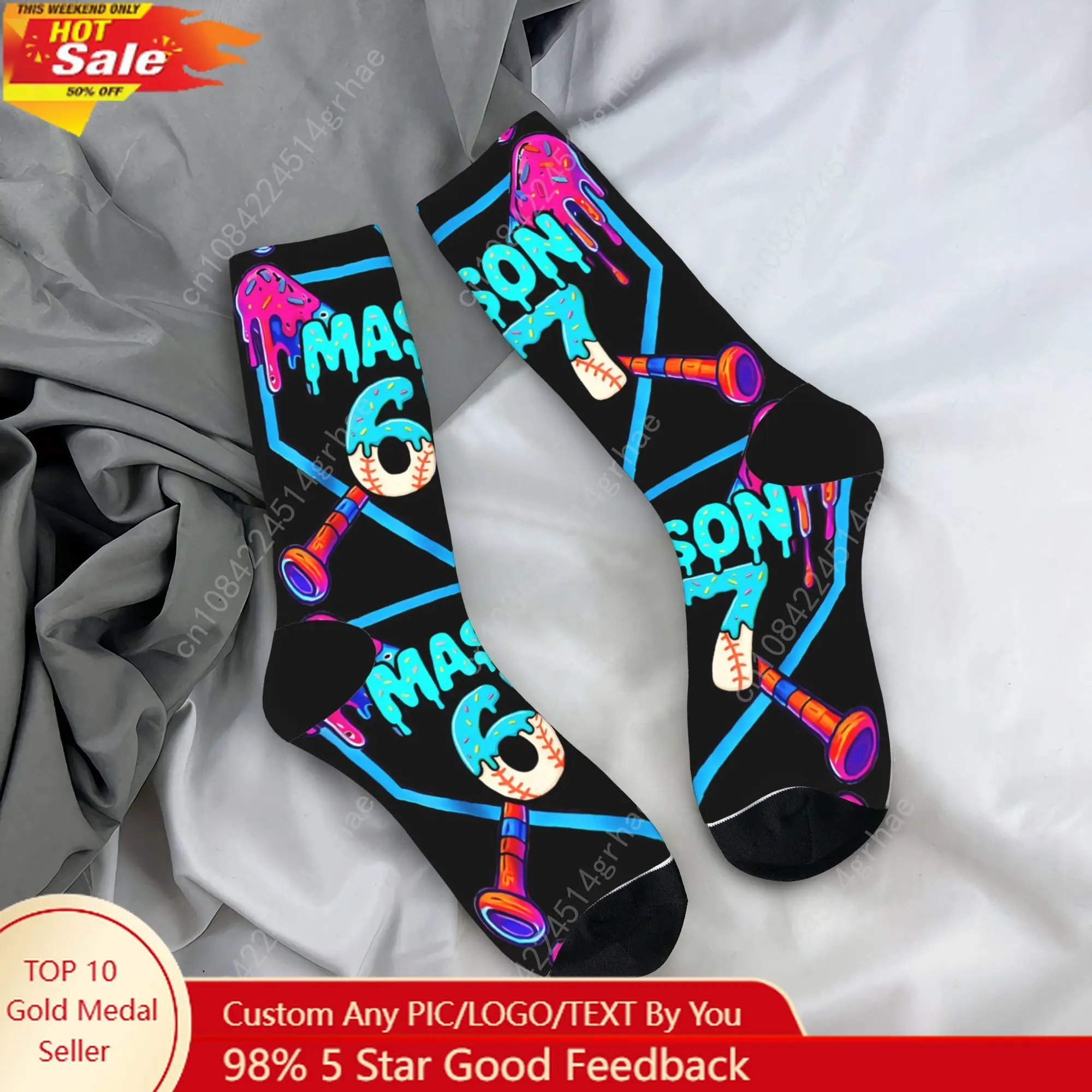 Mason 67 Funny Ice Cream Drip Baseball Meme Design Stockings Socks Medium Socks Winter Outdoor Sports Anti-Slip Design Socks
Mason 67 Funny Ice Cream Drip Baseball Meme Design Stockings Socks Medium Socks Winter Outdoor Sports Anti-Slip Design Socks