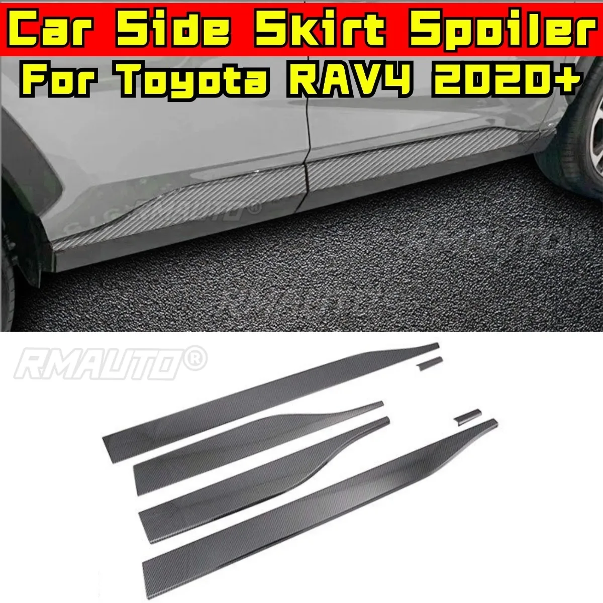 Car Side Skirt Lip Spoiler Extension Diffuser Guard Apron for Toyota RAV4 2020+ Side Skirt Splitter Car Accessories
Car Side Skirt Lip Spoiler Extension Diffuser Guard Apron for Toyota RAV4 2020+ Side Skirt Splitter Car Accessories