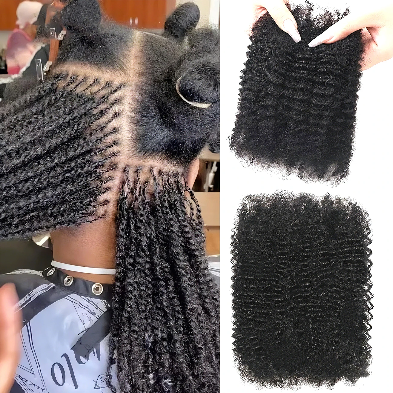 Soft and Lightweight Afro Kinky Bulk Hair Human Hair with Natural Texture, Comfortable & Long-Lasting Use
Soft and Lightweight Afro Kinky Bulk Hair Human Hair with Natural Texture, Comfortable & Long-Lasting Use