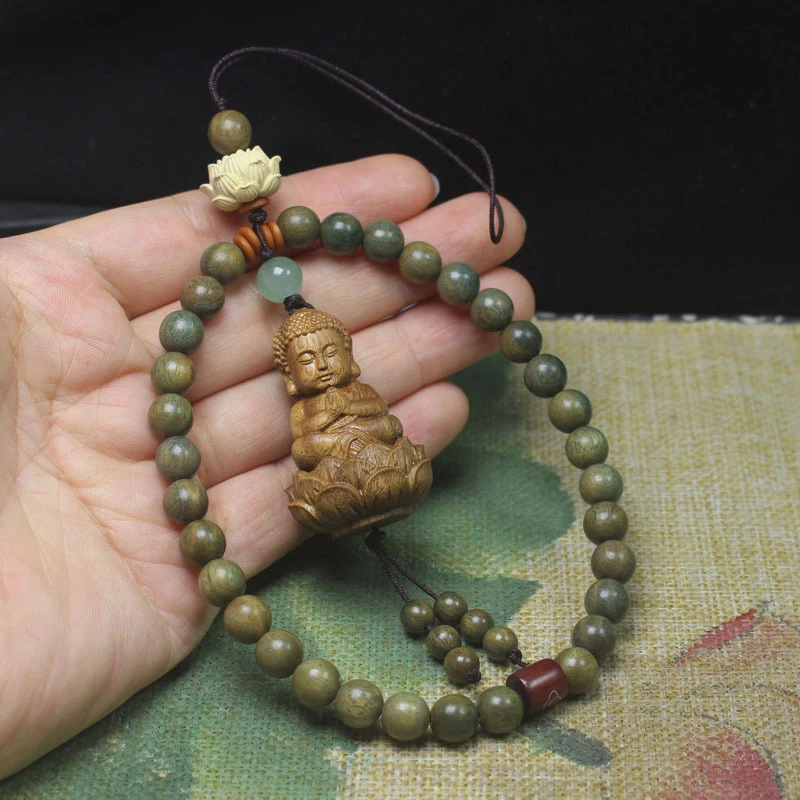 Green Sandalwood 8mm Pendant Lotus Sitting Buddha Mobile Phone Chain Decorative Accessory for Mobile Phones and Bags Creative Or
Green Sandalwood 8mm Pendant Lotus Sitting Buddha Mobile Phone Chain Decorative Accessory for Mobile Phones and Bags Creative Or