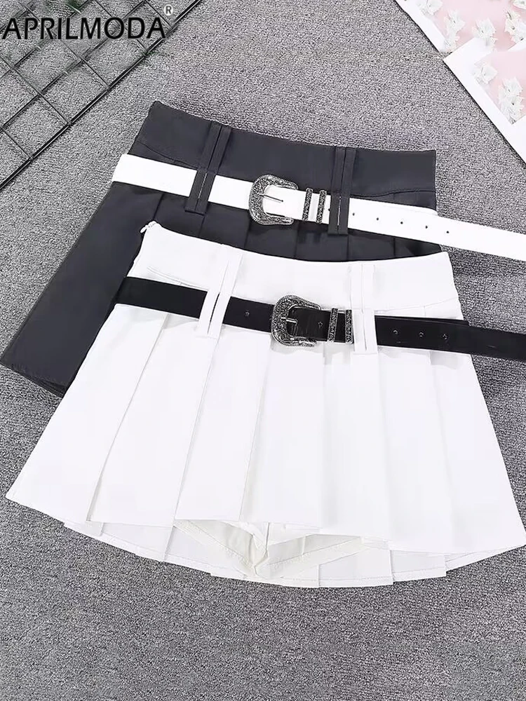 High Waist College Style Pleated Skirt for Women's Summer Y2K Sexy Zipper Side A-Line Low Rise Extreme Short Female Mini Skirts
High Waist College Style Pleated Skirt for Women's Summer Y2K Sexy Zipper Side A-Line Low Rise Extreme Short Female Mini Skirts