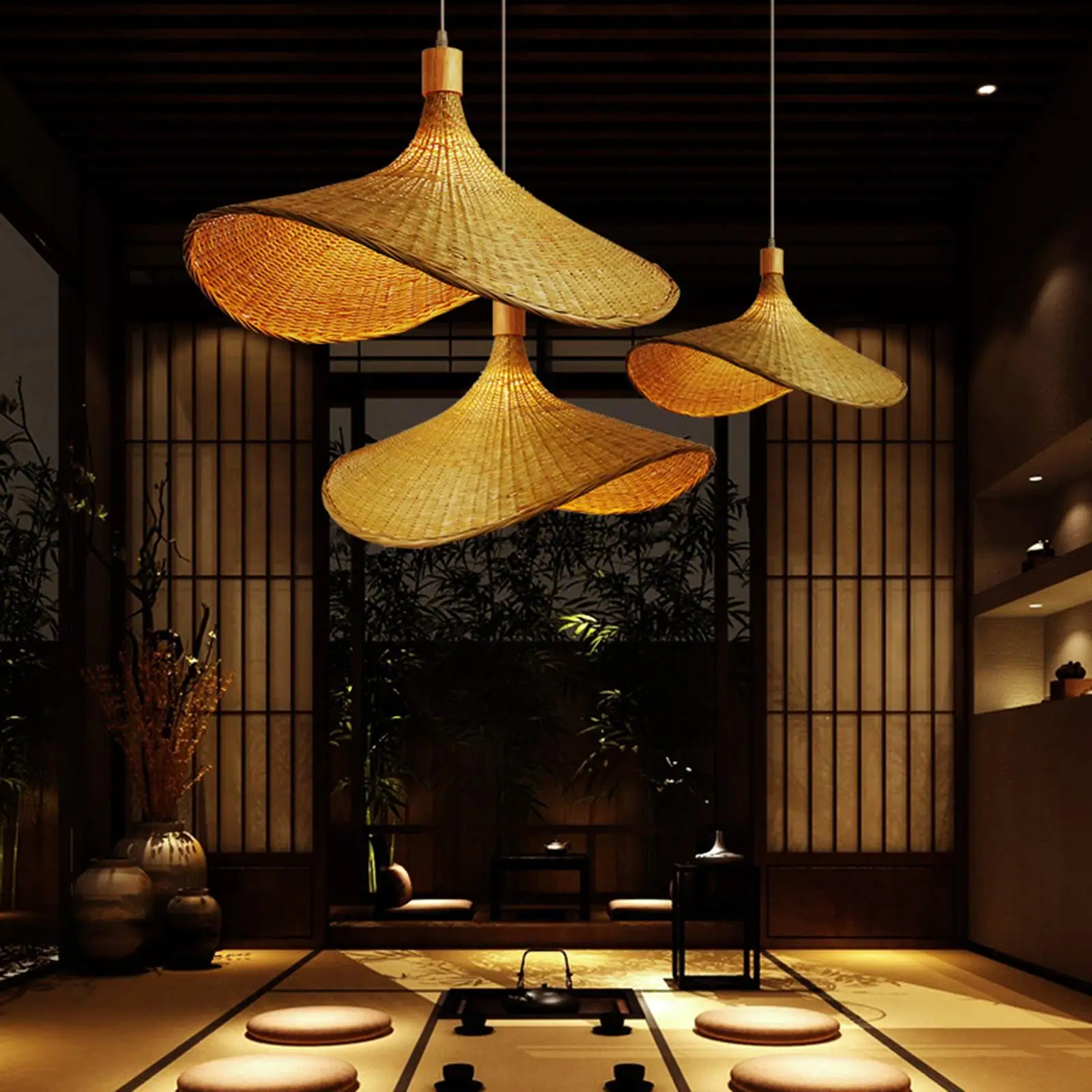 Bamboo Woven Ceiling Hanging Light 11.8 Inch -Bulb Not Included Decorative
Bamboo Woven Ceiling Hanging Light 11.8 Inch -Bulb Not Included Decorative