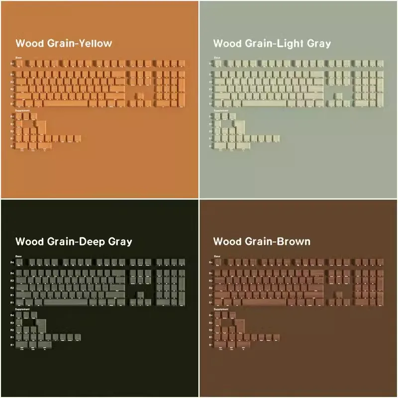 JCM Wood Grain Multi-colour Keycaps 128 Keys Translucent PBT Keycap Cherry Profile Custom Key Caps for Mechanical Keyboard Gifts
JCM Wood Grain Multi-colour Keycaps 128 Keys Translucent PBT Keycap Cherry Profile Custom Key Caps for Mechanical Keyboard Gifts