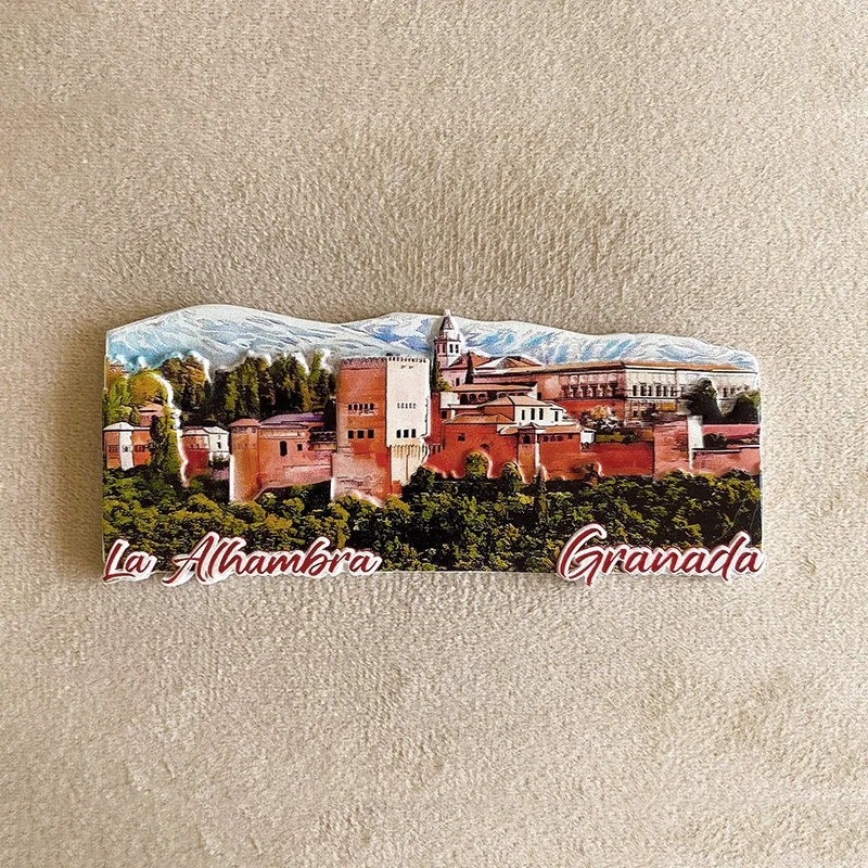 Alhambra Palace Granada Spain Architectural Cultural Creative Home Decorations 3D Painted Magnetic Fridge Magnets
Alhambra Palace Granada Spain Architectural Cultural Creative Home Decorations 3D Painted Magnetic Fridge Magnets