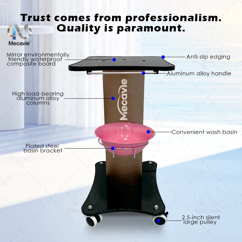 Multi-purpose Rolling Trolley 360°Rotatable Salon Cart with Tray Stand Silent Wheels 40kg Capacity Beauty Spa Equipment 
Multi-purpose Rolling Trolley 360°Rotatable Salon Cart with Tray Stand Silent Wheels 40kg Capacity Beauty Spa Equipment