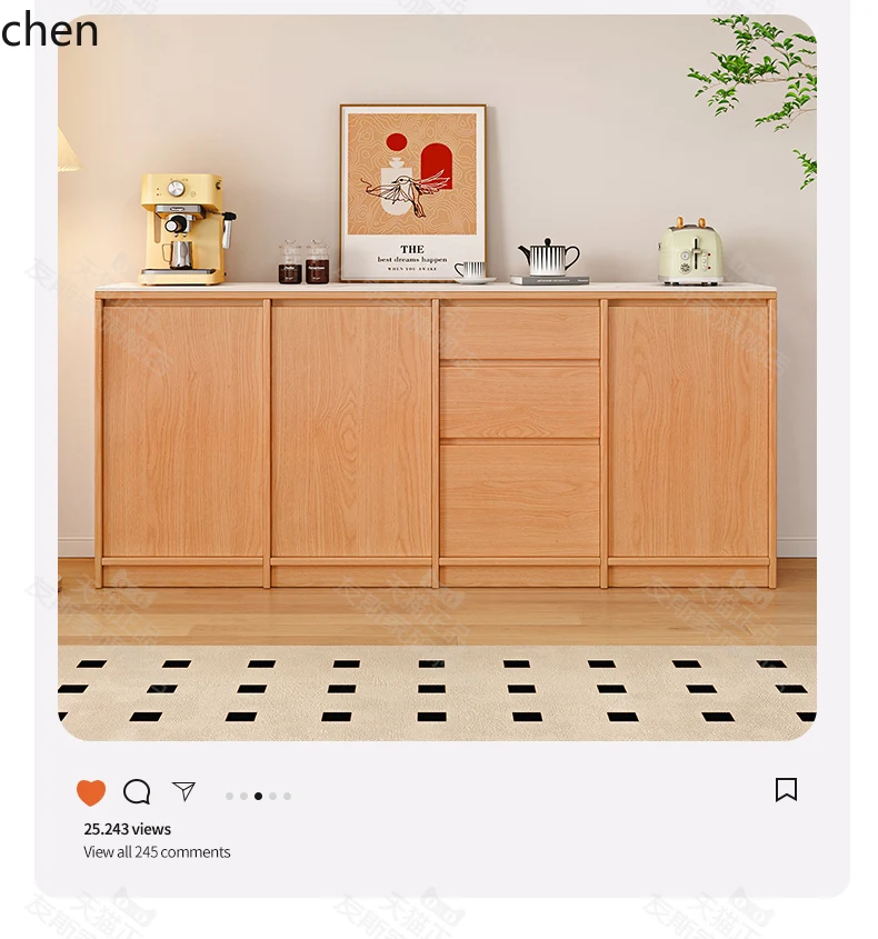 YXY solid wood dining side cabinet integrated cabinet against the wall storage storage living room tea kitchen low cabinet 
YXY solid wood dining side cabinet integrated cabinet against the wall storage storage living room tea kitchen low cabinet