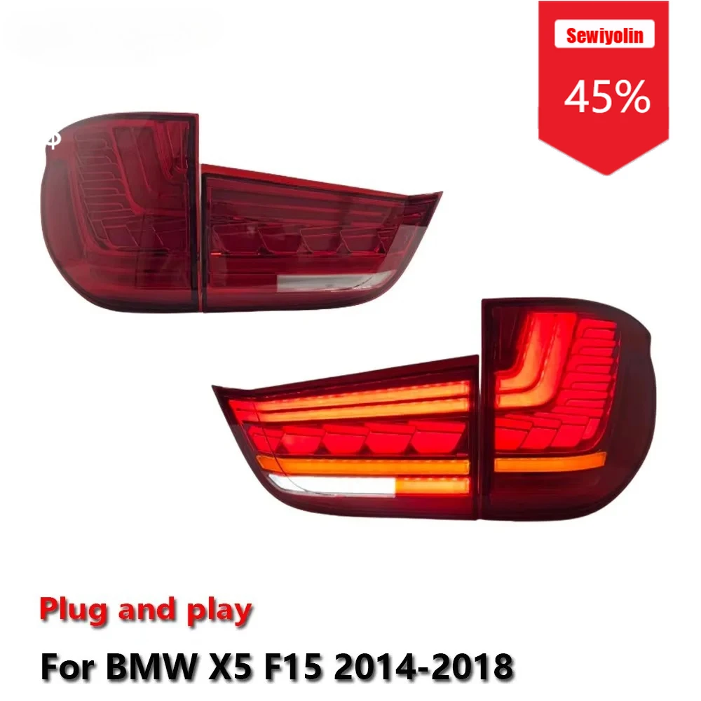 Sewiyolin автомобильные аксессуары авто задний фонарь светодиодный для BMW X5 F15 2014-2018 DRL противотуманные стоп-сигналы в сборе тюнинговые огни Plug And Play
Sewiyolin автомобильные аксессуары авто задний фонарь светодиодный для BMW X5 F15 2014-2018 DRL противотуманные стоп-сигналы в сборе тюнинговые огни Plug And Play