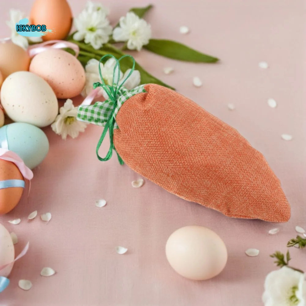 16pcs Set Easter Present Bag Carrot-Shaped Drawstring Closure Easter Bags Mixed Color Linen Material Candy Bags Party Favors
16pcs Set Easter Present Bag Carrot-Shaped Drawstring Closure Easter Bags Mixed Color Linen Material Candy Bags Party Favors