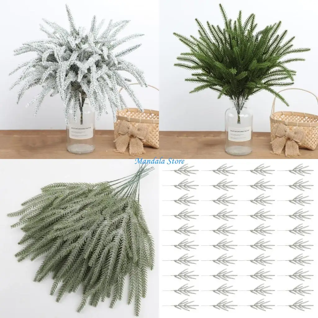 U2JC 40PCS Realistic Artificial Pine Needle Durable Holiday Greeneries Indoor Outdoors Christmas Decors
U2JC 40PCS Realistic Artificial Pine Needle Durable Holiday Greeneries Indoor Outdoors Christmas Decors