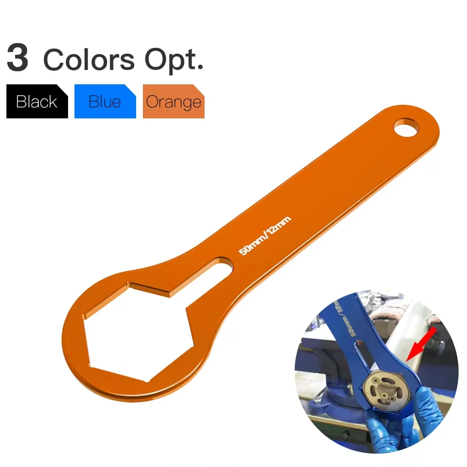 50mm Fork Cap Wrench Removal Tool Anodized for Ktn EXC 300 2008-2022 EXC EXCF XCW 6D 125 250 300 350 450 500 SX SXF XC XCF 07-22
50mm Fork Cap Wrench Removal Tool Anodized for Ktn EXC 300 2008-2022 EXC EXCF XCW 6D 125 250 300 350 450 500 SX SXF XC XCF 07-22