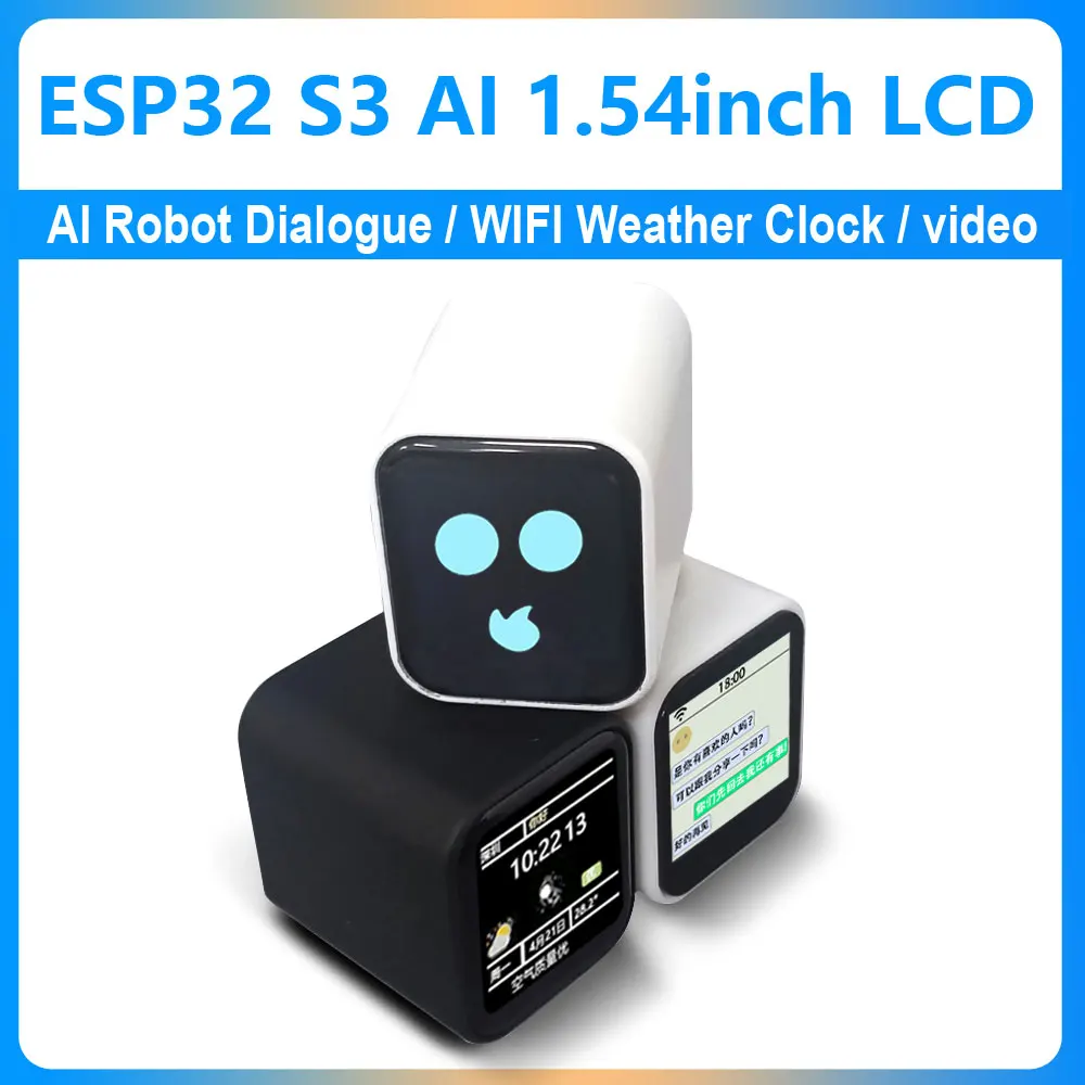 ESP32-S3 DeepSeek AI Chat Box 1,54-дюймовый ЖК-дисплей N16R8 Макетная плата Экран Голосовой домофон Робот Электронные часы
ESP32-S3 DeepSeek AI Chat Box 1,54-дюймовый ЖК-дисплей N16R8 Макетная плата Экран Голосовой домофон Робот Электронные часы