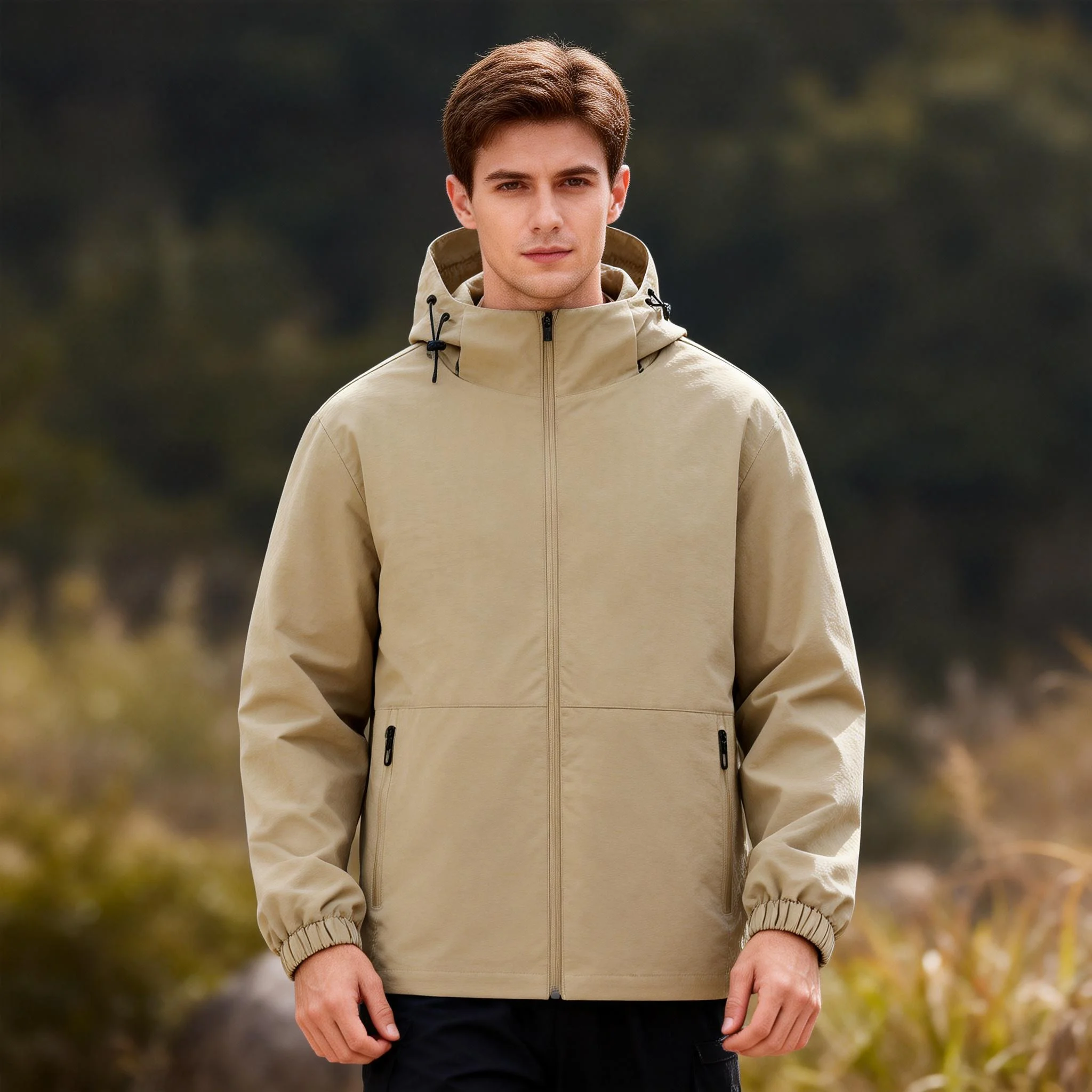 Men Jacket Premium Detachable Hood Breathable Zipper Coat Spring Autumn Solid Color Business Casual Lightweight Men Clothing
Men Jacket Premium Detachable Hood Breathable Zipper Coat Spring Autumn Solid Color Business Casual Lightweight Men Clothing