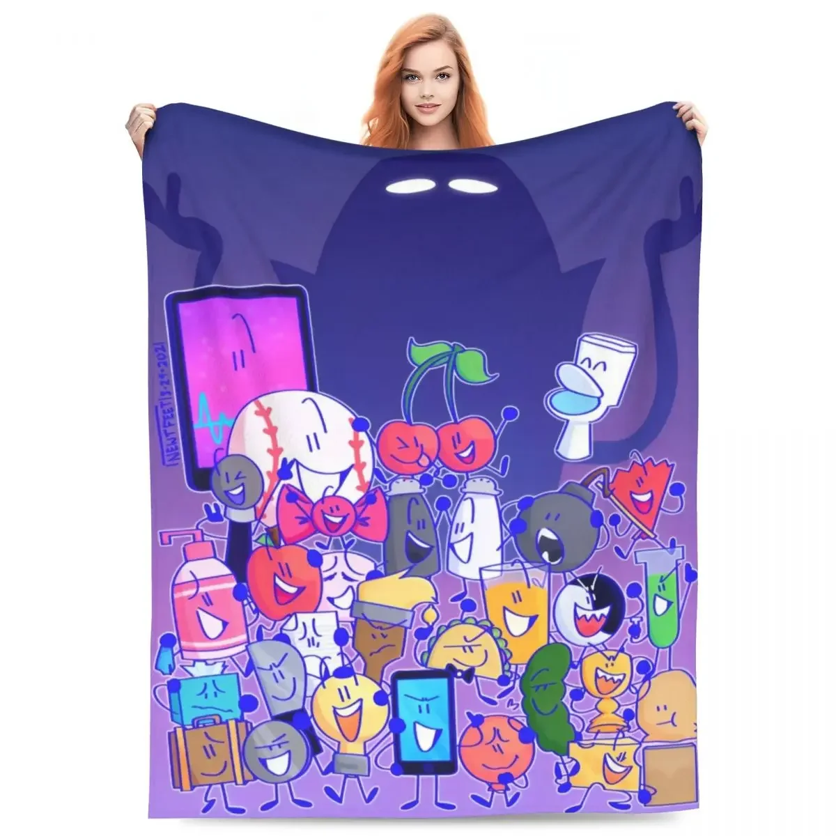 BFDI Insanity Throw Blanket Soft Flannel for Couch Chair Travel Bedspread Sofa Bed Cover All Characters Collection
BFDI Insanity Throw Blanket Soft Flannel for Couch Chair Travel Bedspread Sofa Bed Cover All Characters Collection