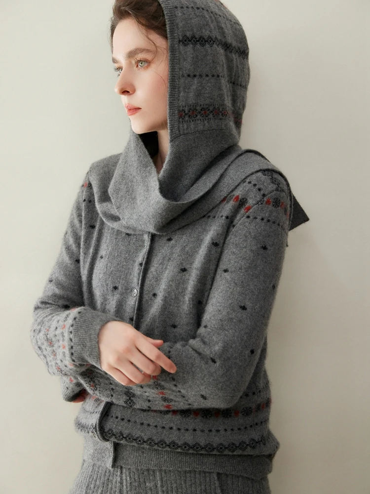 Качественный жаккардовый свитер, толстый кардиган со снежинками, шляпа в стиле ретро, головной убор, шарф, осень-зима, 100% кашемир, трикотаж, топ
Качественный жаккардовый свитер, толстый кардиган со снежинками, шляпа в стиле ретро, головной убор, шарф, осень-зима, 100% кашемир, трикотаж, топ