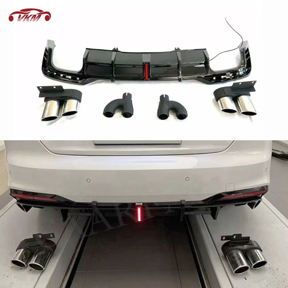 ABS Gloss Black Rear Diffuser With LED For Audi A5 Sline S5 2021-2023 Rear Bumper Diffuser Spoiler With Exhaust Tips Splitters
ABS Gloss Black Rear Diffuser With LED For Audi A5 Sline S5 2021-2023 Rear Bumper Diffuser Spoiler With Exhaust Tips Splitters