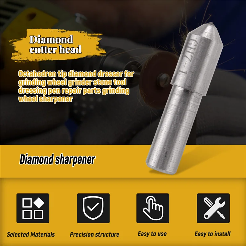 AT29-Octahedron Tip Diamond Dresser For Grinding Wheel Grinder Stone Tool Dressing Pen Repair Parts Grinding Wheel Sharpener
AT29-Octahedron Tip Diamond Dresser For Grinding Wheel Grinder Stone Tool Dressing Pen Repair Parts Grinding Wheel Sharpener