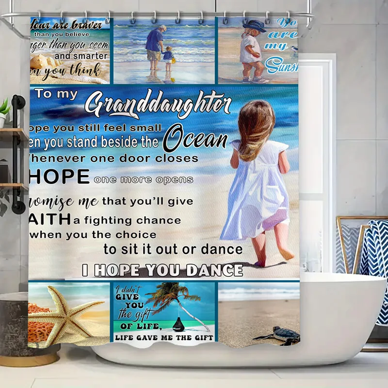 Customizable Waterproof Fabric Shower Curtain Set for Bathroom Decoration Personalized Family Photos Print Gift Idea
Customizable Waterproof Fabric Shower Curtain Set for Bathroom Decoration Personalized Family Photos Print Gift Idea