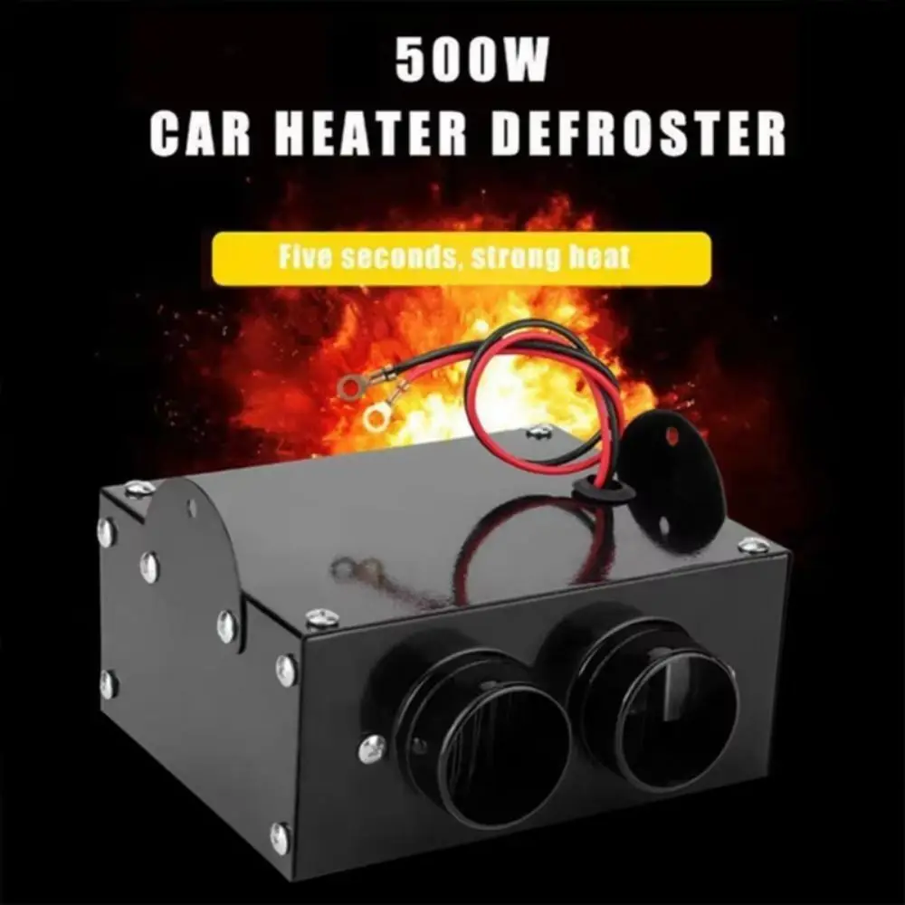 Compact 12/24V Car Heater 2/4 Hole 500W Electric Heater Fan Low Noise Anti-Fog Portable Demister Defroster Winter Fast Heating
Compact 12/24V Car Heater 2/4 Hole 500W Electric Heater Fan Low Noise Anti-Fog Portable Demister Defroster Winter Fast Heating