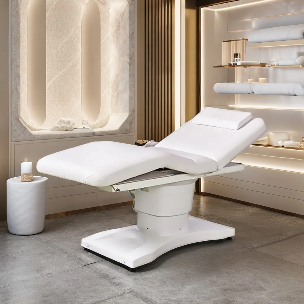 Multi-functional Beauty Salon Furniture White Facial Bed Adjustable Weight Capacity Cosmetic Electric Massage Bed Chair
Multi-functional Beauty Salon Furniture White Facial Bed Adjustable Weight Capacity Cosmetic Electric Massage Bed Chair