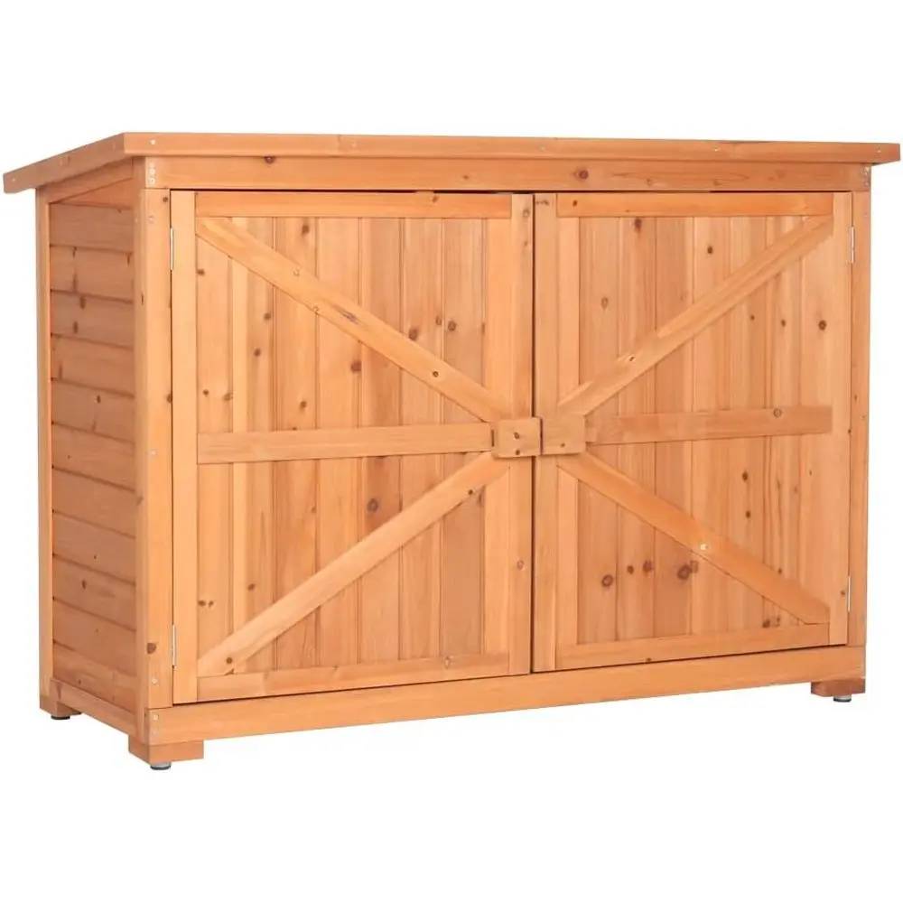 Durable Outdoor Wooden Storage Shed with Double Doors for Garden Tools and Yard Organization
Durable Outdoor Wooden Storage Shed with Double Doors for Garden Tools and Yard Organization
