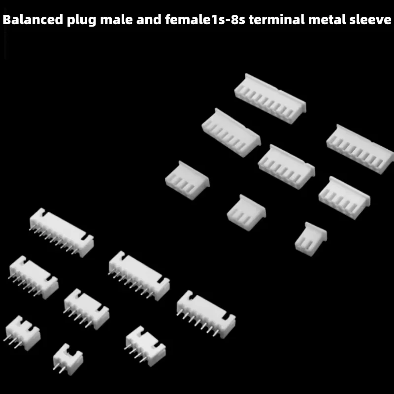 Balanced charging plug lithium battery balanced charging plug male and female 1s-8s terminal metal sleeve
Balanced charging plug lithium battery balanced charging plug male and female 1s-8s terminal metal sleeve
