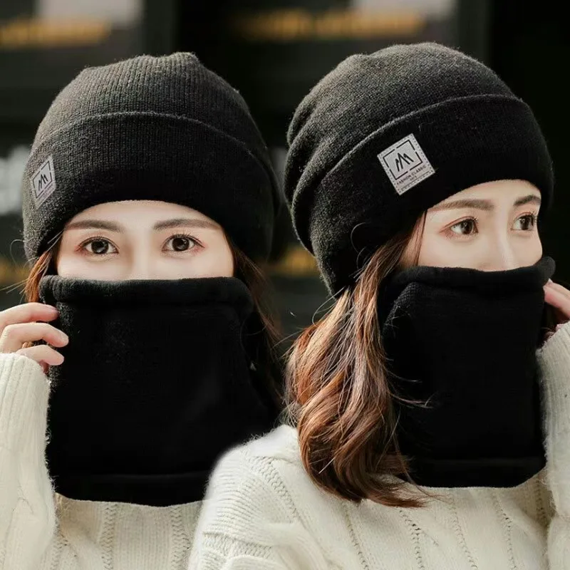 Fleece-Lined Black Woolen Cap Women'S Korean Style Winter All-Matching Cold-Proof Warm Face Slimming Knitted Beanie Hat
Fleece-Lined Black Woolen Cap Women'S Korean Style Winter All-Matching Cold-Proof Warm Face Slimming Knitted Beanie Hat