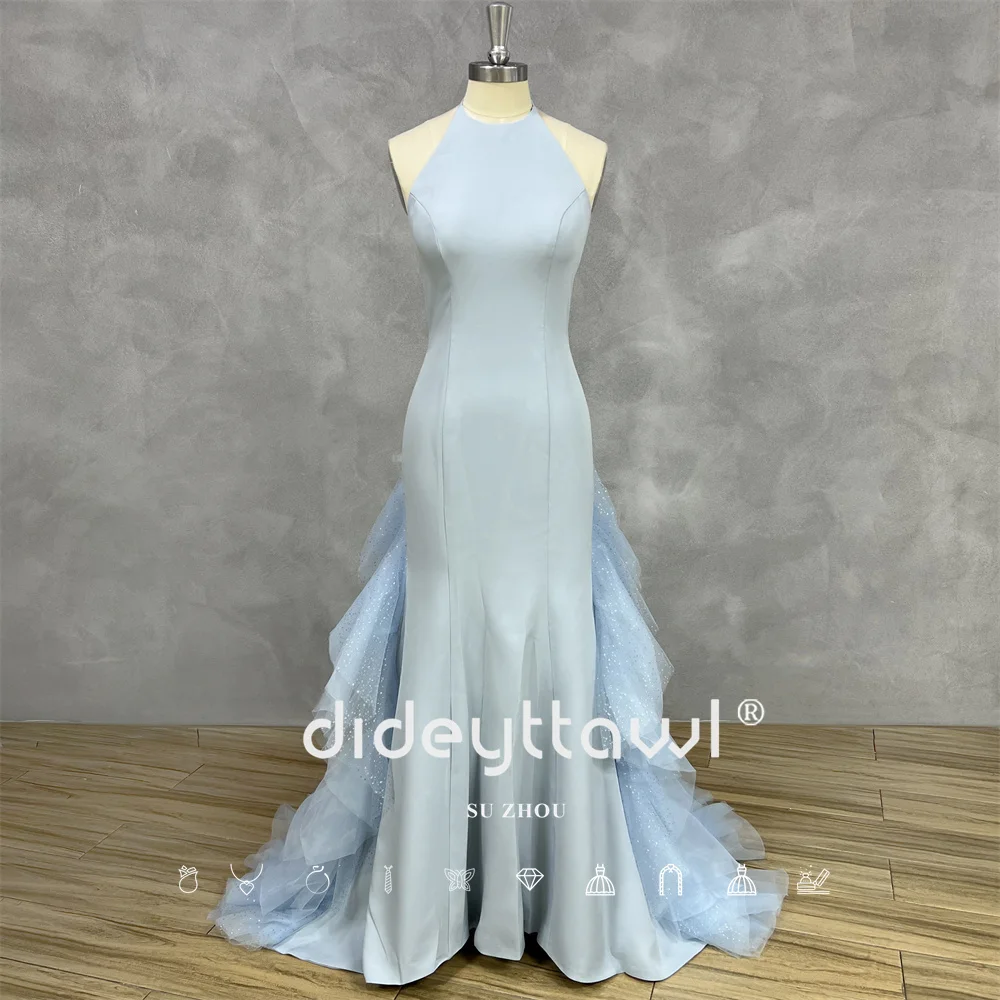 DIDEYTTAWL Customized Real Photos Halter Lace Up Backless Mermaid Party Formal Gown Detachable Elegant Sleeveless Sweep Train
DIDEYTTAWL Customized Real Photos Halter Lace Up Backless Mermaid Party Formal Gown Detachable Elegant Sleeveless Sweep Train