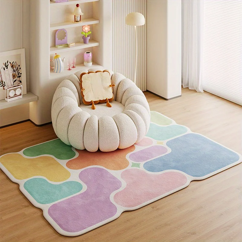 Ins Cream Style Living Room Bedroom Rugs Imitation Cashmere Non-Slip Dirt Resistant Easy To Care Lightweight Carpet Home Decor
Ins Cream Style Living Room Bedroom Rugs Imitation Cashmere Non-Slip Dirt Resistant Easy To Care Lightweight Carpet Home Decor
