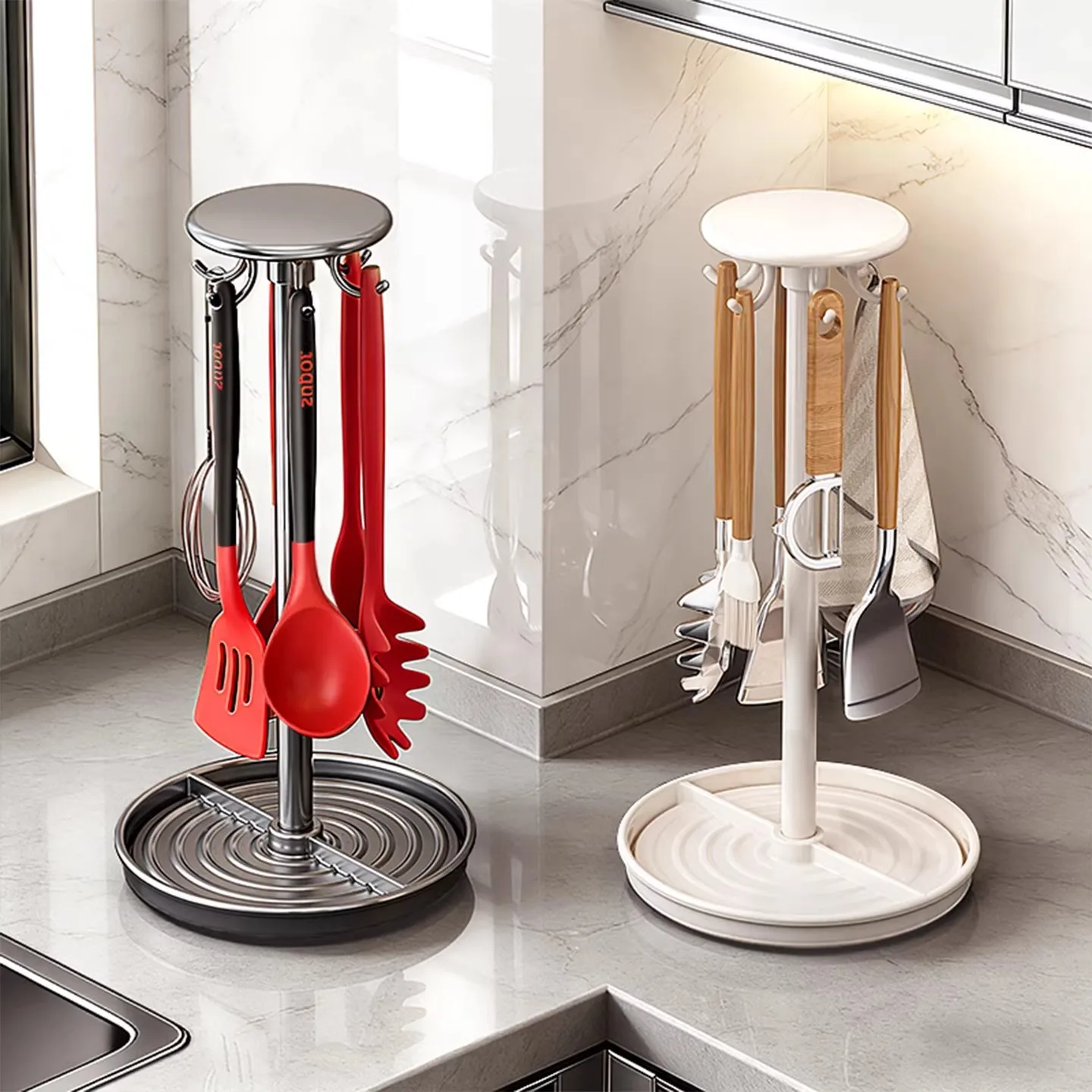 DSA kitchen rotating hook spatula holder countertop household rack hanging spoon shovel holder spoon storage rack artifact
DSA kitchen rotating hook spatula holder countertop household rack hanging spoon shovel holder spoon storage rack artifact