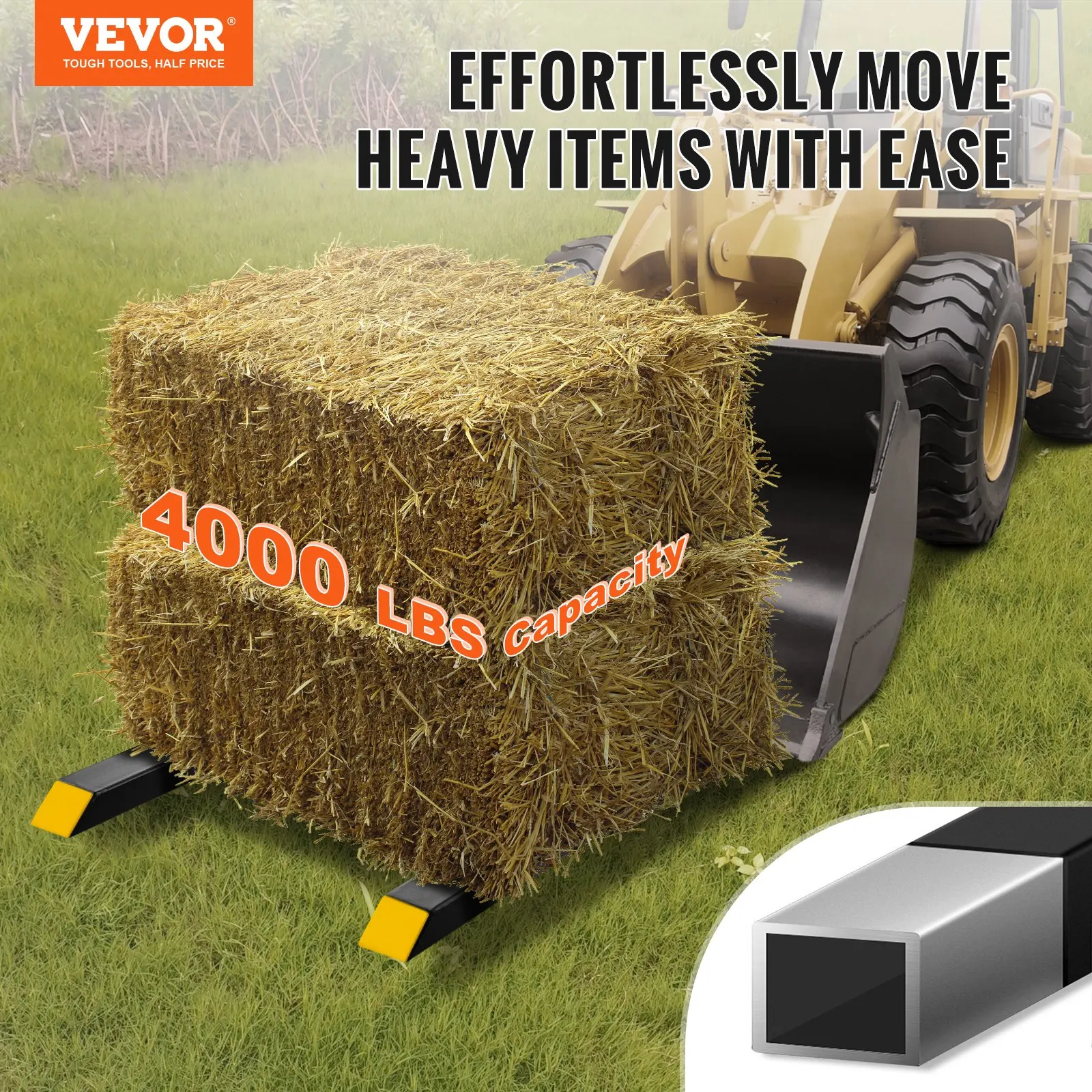 Pallet Forks, 4000 Lbs Capacity Clamp On Pallet Forks, 60 Tractor Bucket Forks, Heavy Duty Front Loader Attachment For Tractor,
Pallet Forks, 4000 Lbs Capacity Clamp On Pallet Forks, 60 Tractor Bucket Forks, Heavy Duty Front Loader Attachment For Tractor,