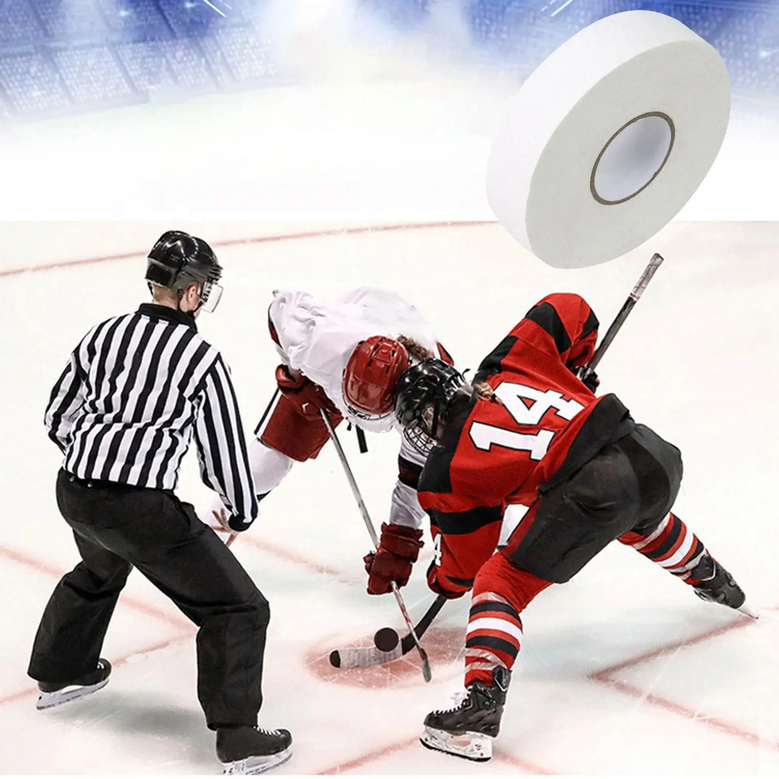 Hockey Stick Tape 1 Inch X 82 Ft Adhesive Wrap Waterproof Anti-Slip Baseball Bat Grip Tape For Hockey Baseball Softball Racket
Hockey Stick Tape 1 Inch X 82 Ft Adhesive Wrap Waterproof Anti-Slip Baseball Bat Grip Tape For Hockey Baseball Softball Racket