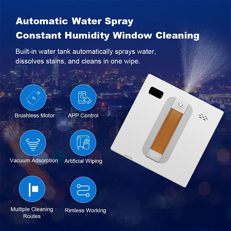 Робот-пылесос для окон, приложение и дистанционное управление, стеклянная швабра для умного дома, автоматический робот для чистки стен
Робот-пылесос для окон, приложение и дистанционное управление, стеклянная швабра для умного дома, автоматический робот для чистки стен