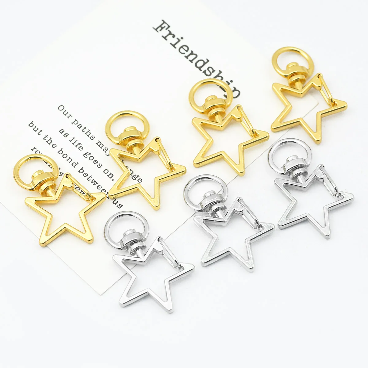 1 шт. 24*34 мм золотой, серебристый цвет в форме звезды, металлическое железо для изготовления ювелирных изделий, подвески, браслет, ожерелье, брелок, аксессуары «сделай сам»
1 шт. 24*34 мм золотой, серебристый цвет в форме звезды, металлическое железо для изготовления ювелирных изделий, подвески, браслет, ожерелье, брелок, аксессуары «сделай сам»