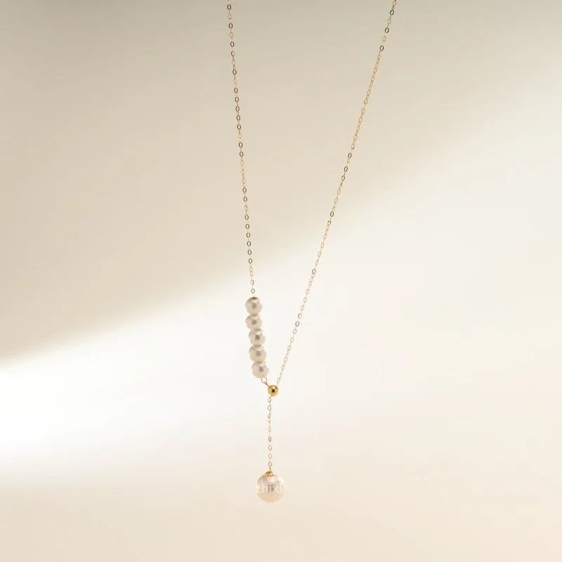 Fine Jewelry 18K yellow gold necklace natrual freshwater pearl au750 wendding party gift for women star X1018
Fine Jewelry 18K yellow gold necklace natrual freshwater pearl au750 wendding party gift for women star X1018