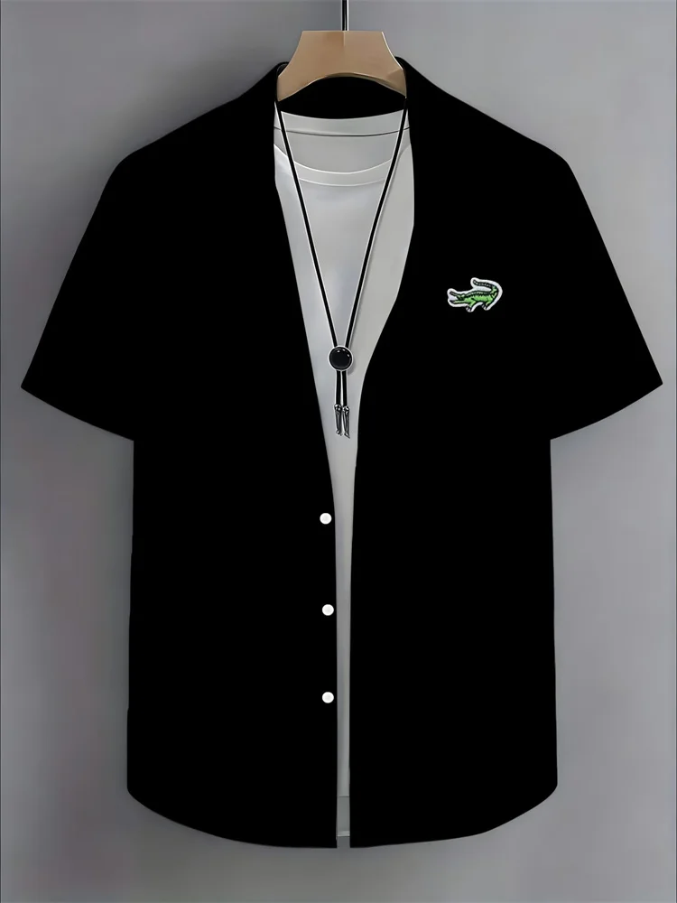 Men's shirt stand up collar short sleeved slim fit solid color men's casual breathable classic top men's clothing
Men's shirt stand up collar short sleeved slim fit solid color men's casual breathable classic top men's clothing