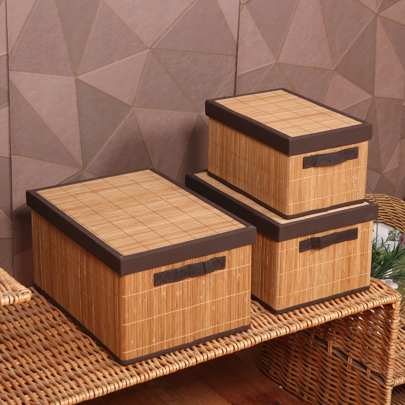 Bamboo Craft Premium Storage Baskets Solution Woven Box with Detachable Lid for Multi-Room Clothing Organization
Bamboo Craft Premium Storage Baskets Solution Woven Box with Detachable Lid for Multi-Room Clothing Organization