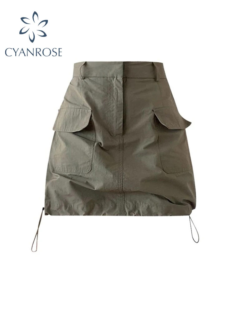 Women's Army Green A-line Cargo Skirt Vintage Aesthetic Y2k Mini Skirt Harajuku Korean Skirts 2000s Fashion Clothes Summer 2024
Women's Army Green A-line Cargo Skirt Vintage Aesthetic Y2k Mini Skirt Harajuku Korean Skirts 2000s Fashion Clothes Summer 2024