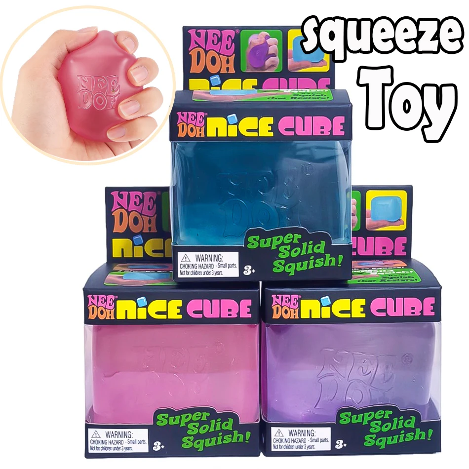 Hot Schylling NeeDoh Nice Cube Sensory Squeeze Toy with Super Solid Squish Stress Relief Anxiety Sensory Tool - 2.25" Cube
Hot Schylling NeeDoh Nice Cube Sensory Squeeze Toy with Super Solid Squish Stress Relief Anxiety Sensory Tool - 2.25" Cube